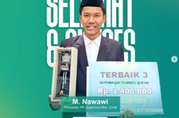 Santri PP Syaichona Moh. Cholil Raih Juara 3 (MTQ) pada Even MHQ Se-ASEAN di Pesantren Banyuanyar